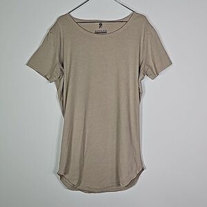 Alphalete medium tan athletic short sleeve shirt